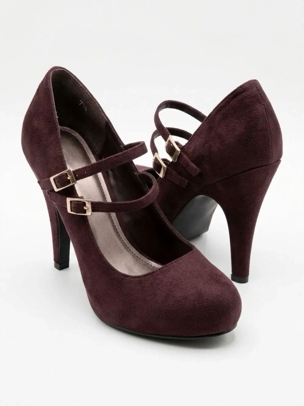 Brown Suede 4.5” Heels by Bamboo Size 7.5